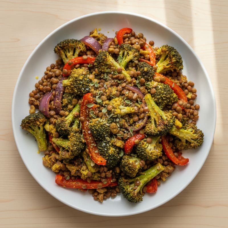 Lentil and Roasted Vegetable Medley