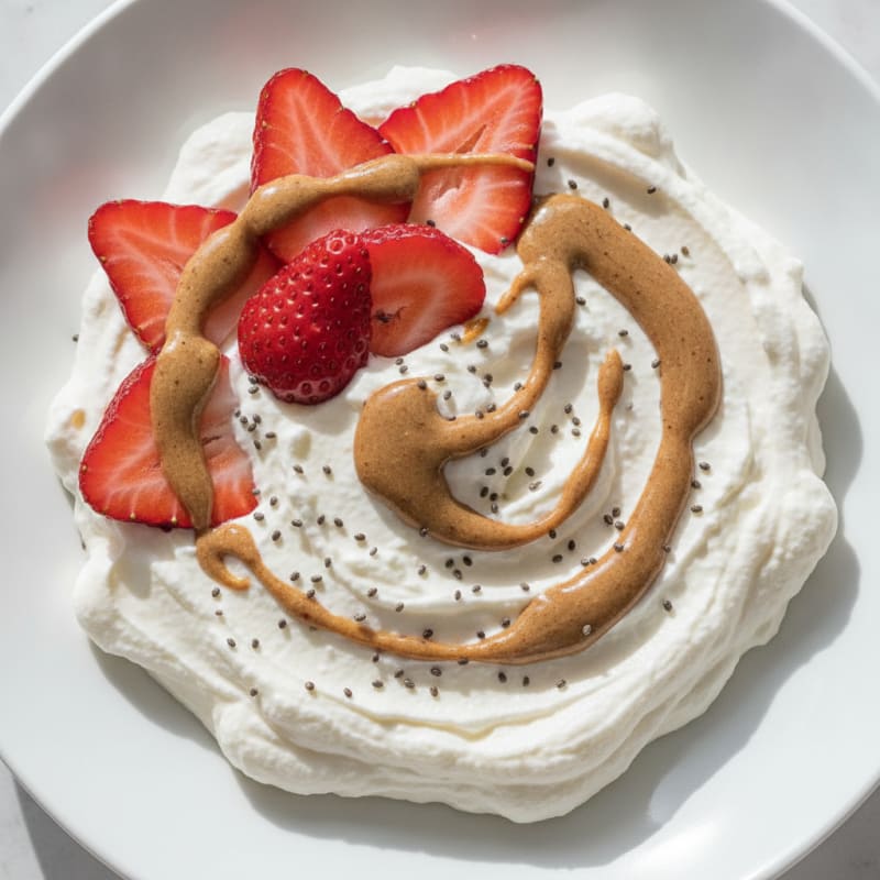 Silky Greek Yogurt Protein Mousse with Berries