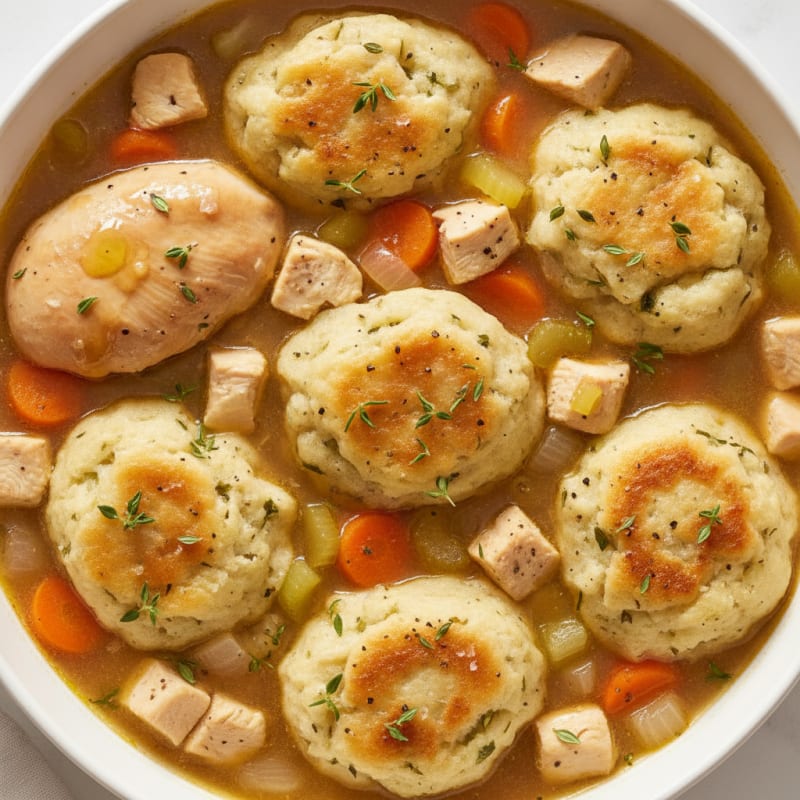Homestyle Chicken and Herb Dumplings
