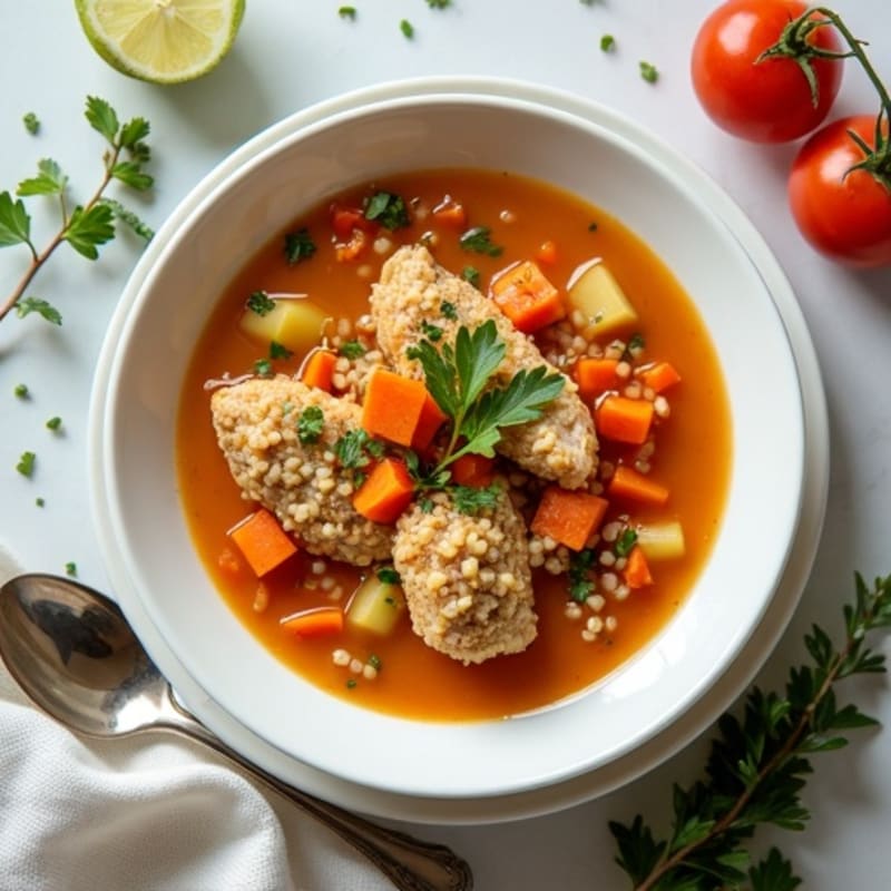 Hearty Chicken Vegetable Soup with Fresh Herbs