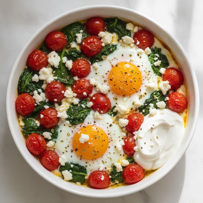 Baked Eggs with Roasted Tomatoes