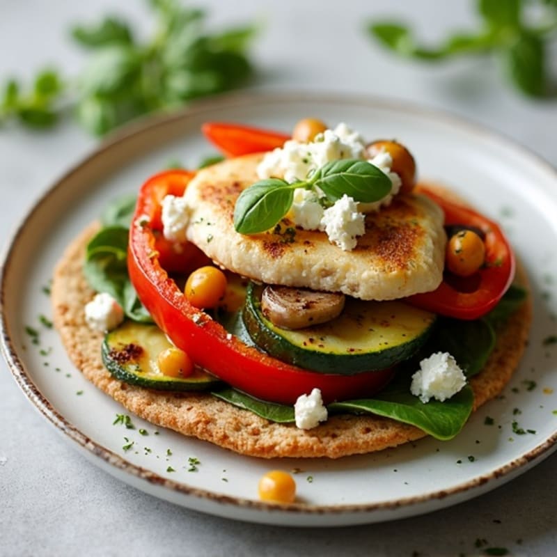 Rustic Roasted Vegetable Flatbread