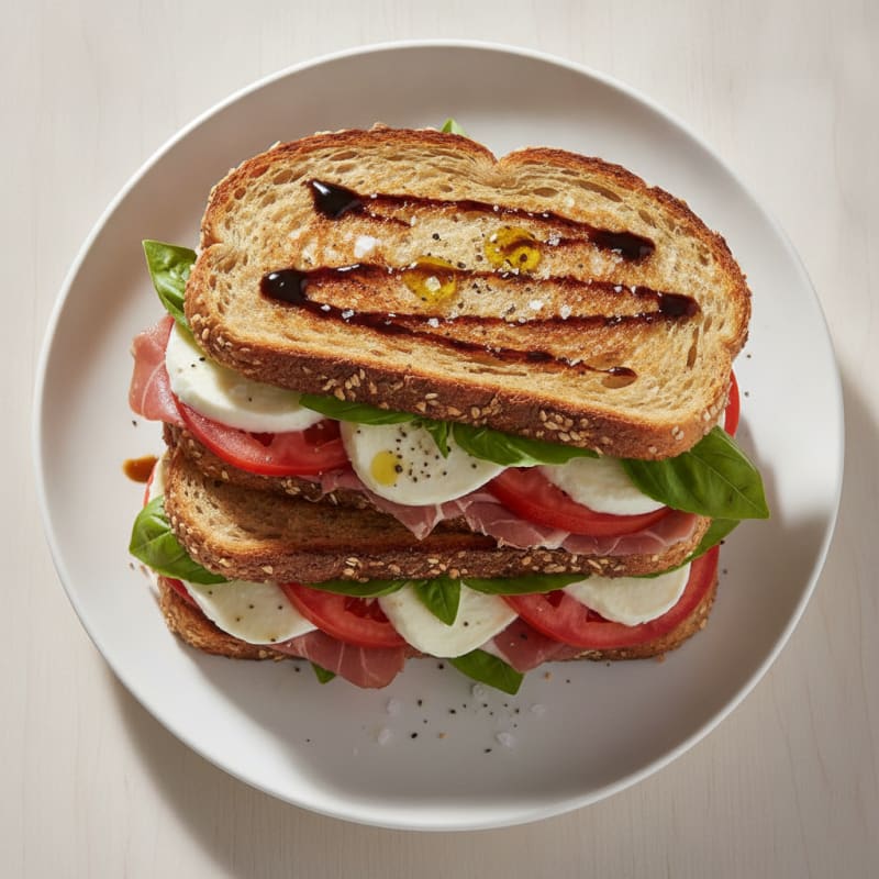 Grilled Prosciutto Caprese Sandwich