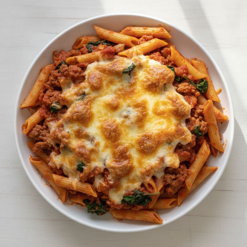 Lean Ground Beef Pasta Bake