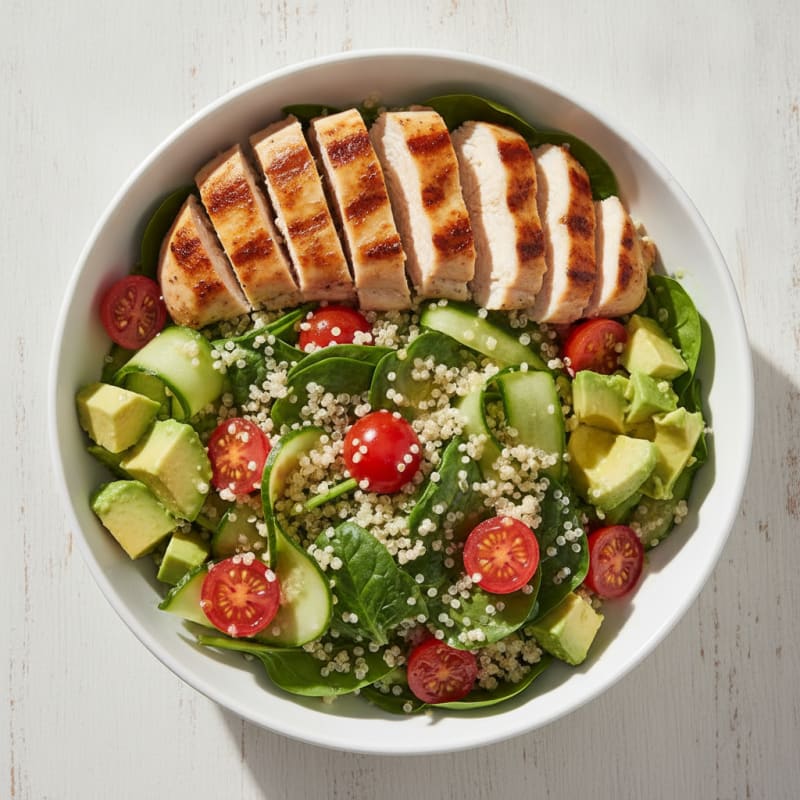 Grilled Chicken and Quinoa Power Bowl