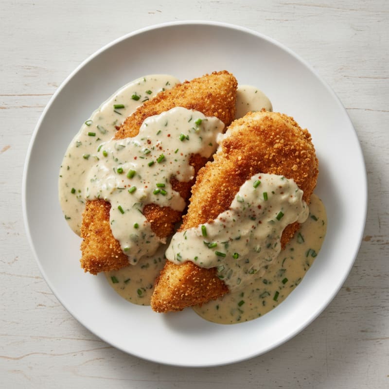 Buttermilk Fried Chicken with Creamy Gravy