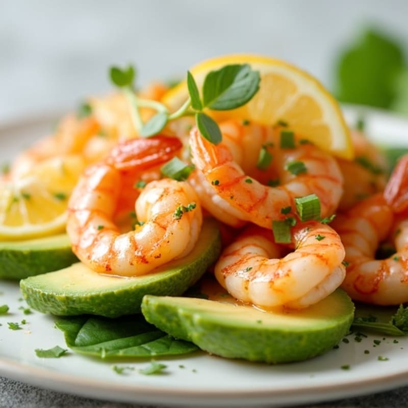 Fresh Citrus Marinated Shrimp with Creamy Avocado