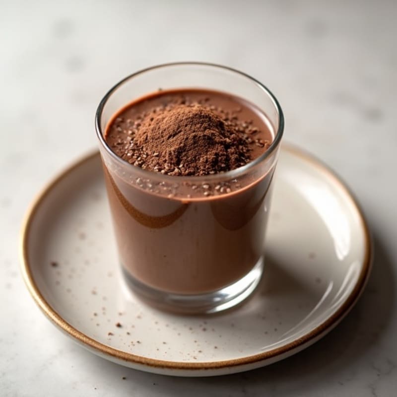 Silky Chocolate Protein Pudding with Chia Seeds