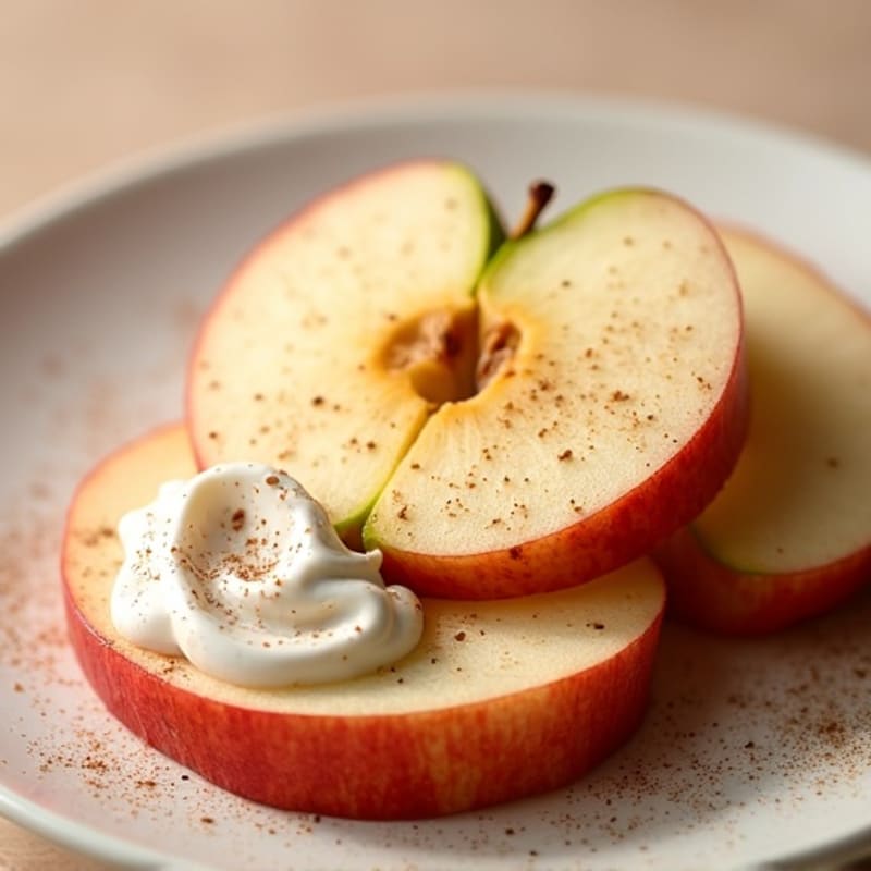 Crisp Apple Slices with Creamy Almond Butter Protein Dip