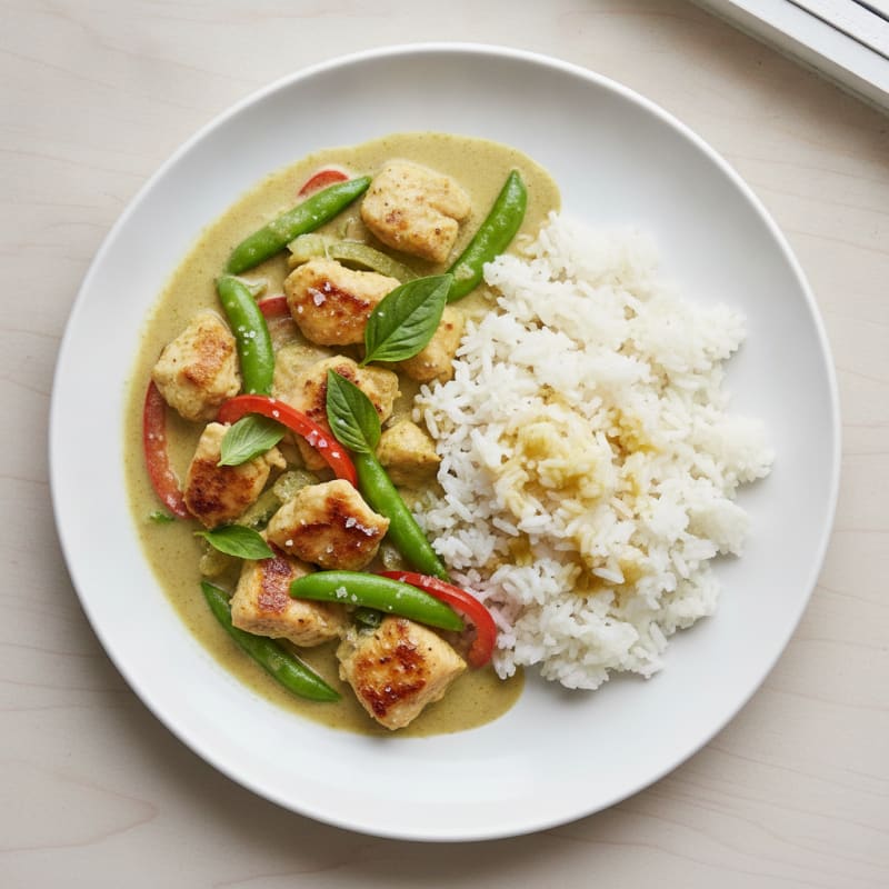 Thai Green Curry Chicken with Jasmine Rice