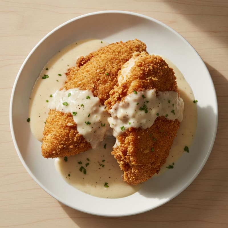 Buttermilk Fried Chicken with Creamy Gravy