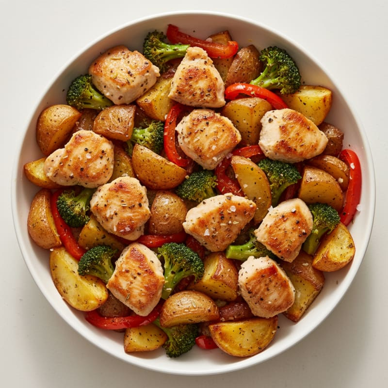 Roasted Potato and Veggie Harvest Bowl