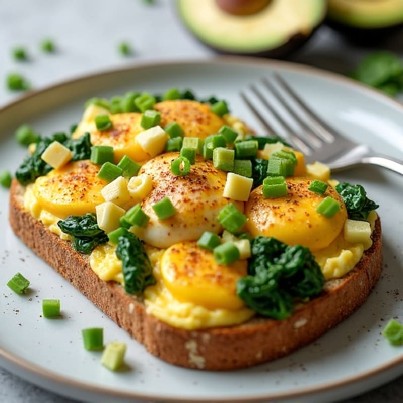 Egg White Scramble with Lean Turkey and Spinach