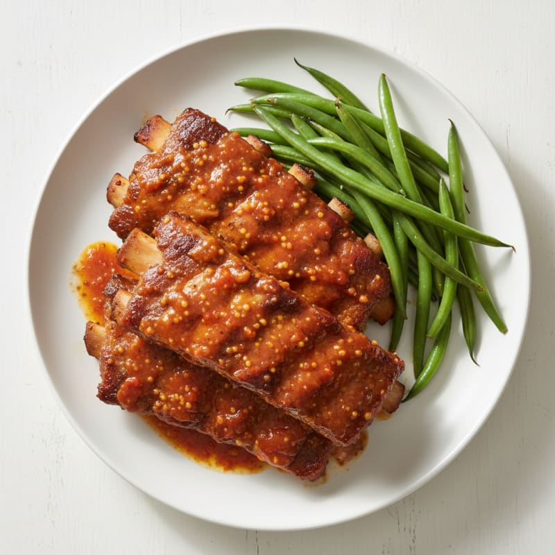 Smoky BBQ Pork Ribs with Tangy Glaze