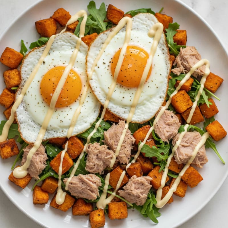 Savory Tuna and Sweet Potato Hash