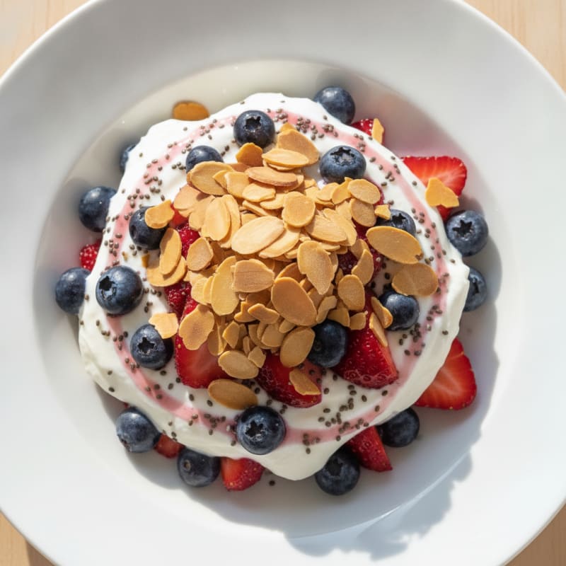 Greek Yogurt Parfait with Berries and Chia