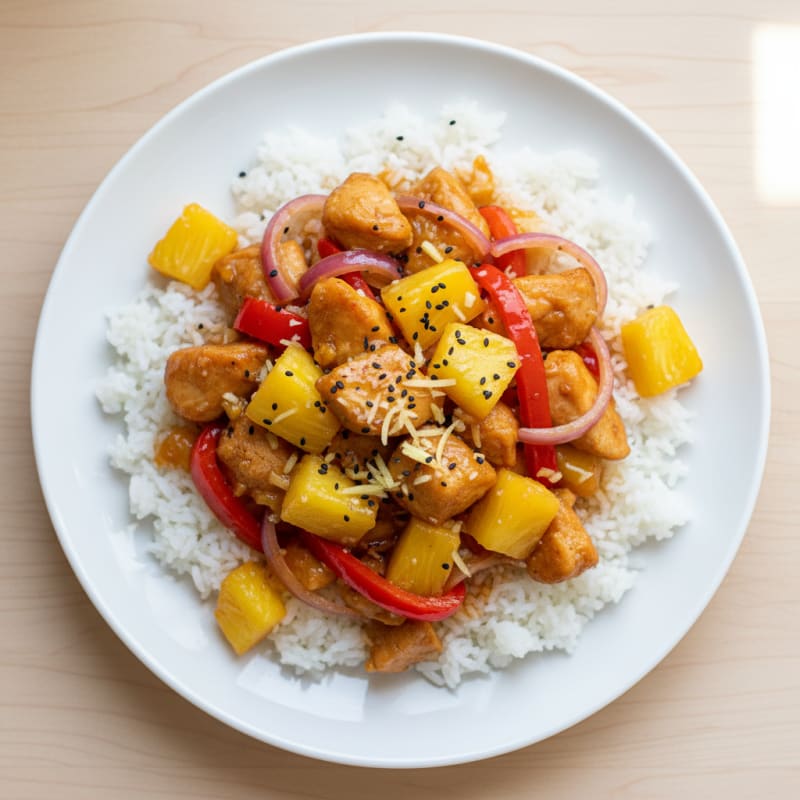 Sweet and Sour Chicken with Pineapple