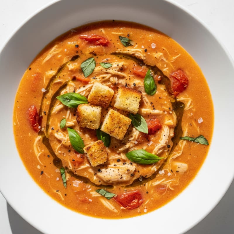 Creamy Roasted Tomato Basil Soup