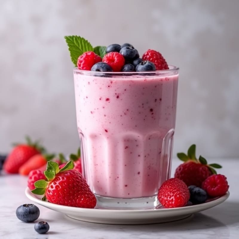 Creamy Mixed Berry Yoghurt Smoothie
