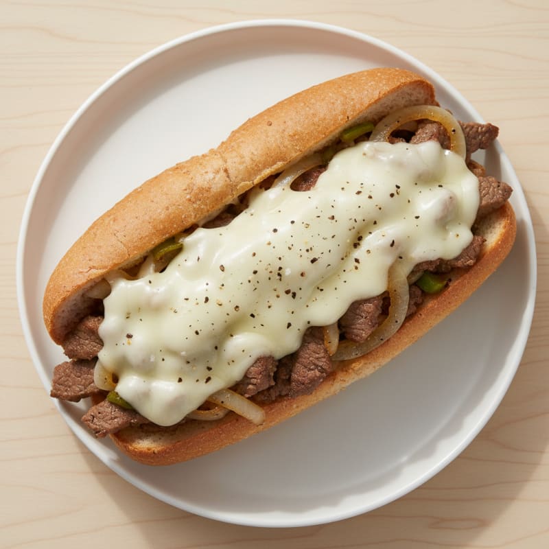 Philly Cheesesteak with Caramelized Onions