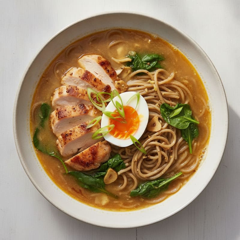 Savory Ginger-Miso Soba Noodle Soup