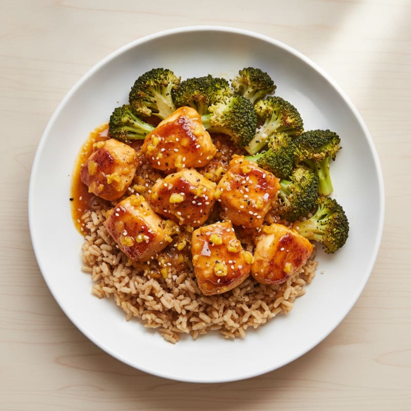 Baked Orange Chicken with Broccoli