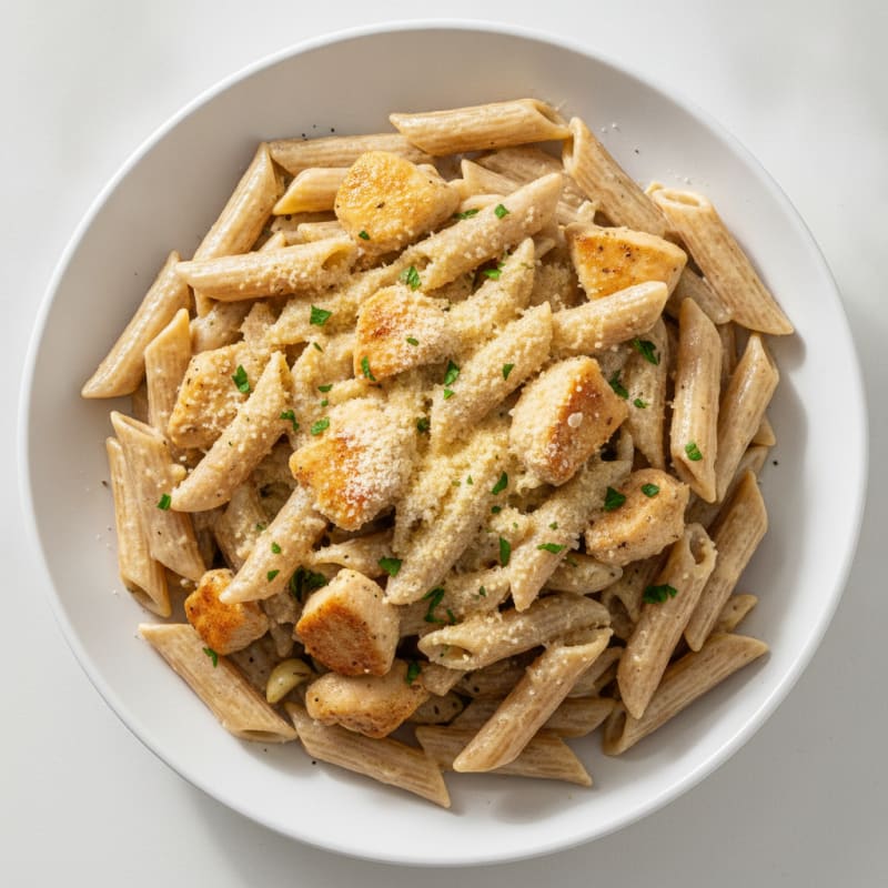 Chicken Alfredo Pasta with Parmesan