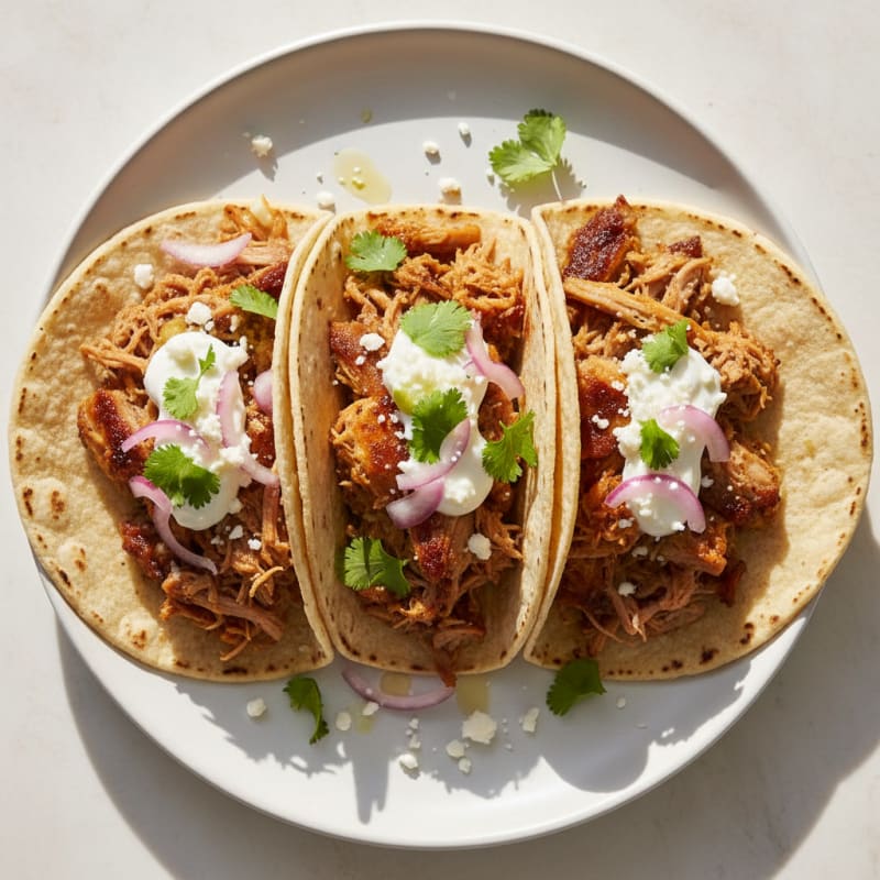 Crispy Slow-Cooked Pork Carnitas Tacos