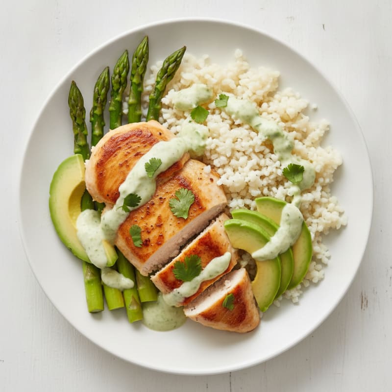 Chicken with Creamy Cilantro-Lime Sauce