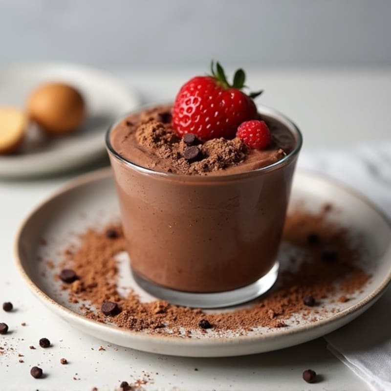 Silky Dark Chocolate Peanut Butter Mousse