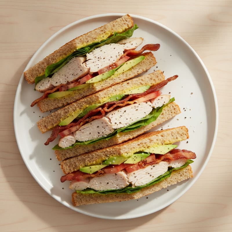 Hearty Turkey Club Sandwich