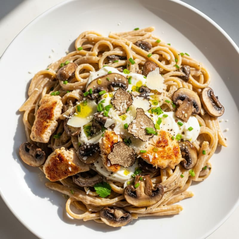 Creamy Truffle Mushroom Pasta