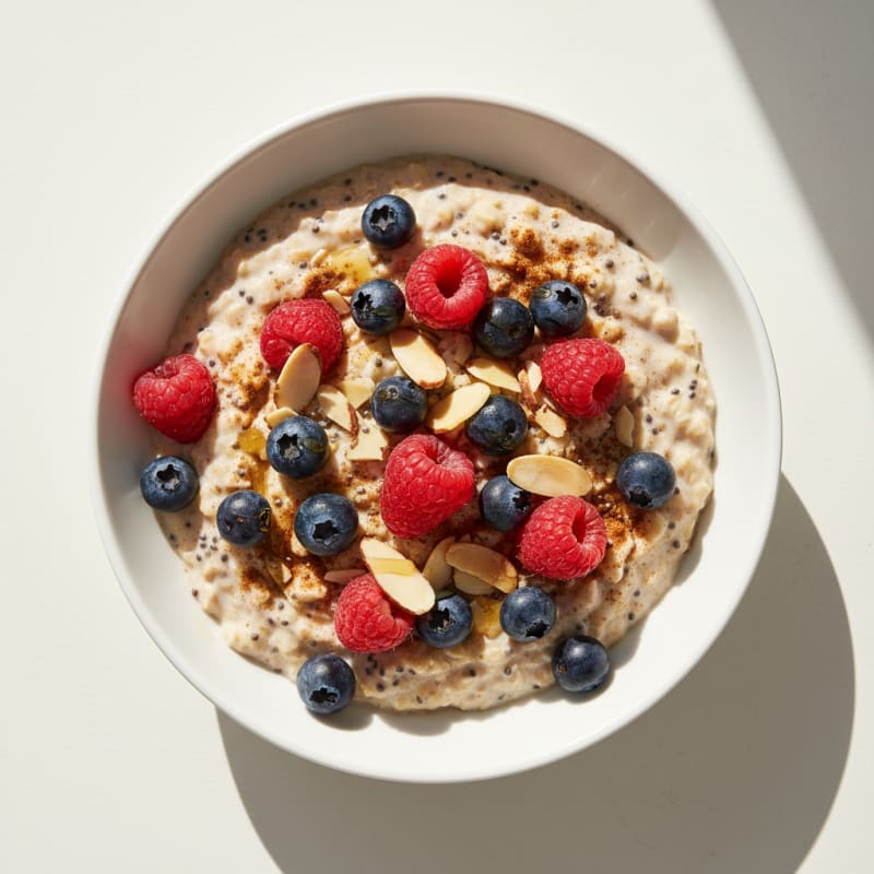 Berry Almond Overnight Oats