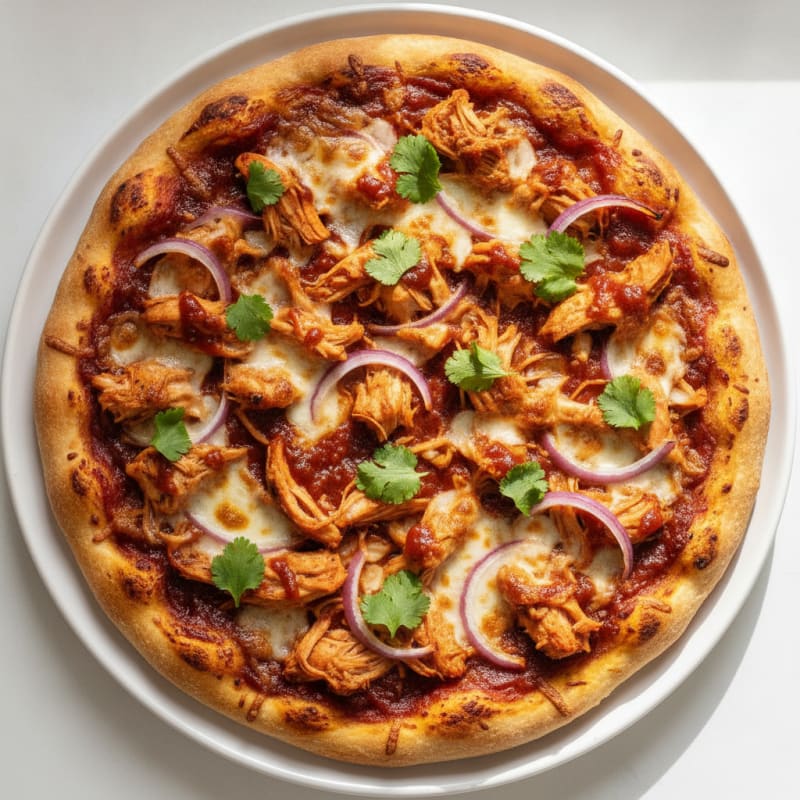 High-Protein BBQ Chicken Pizza