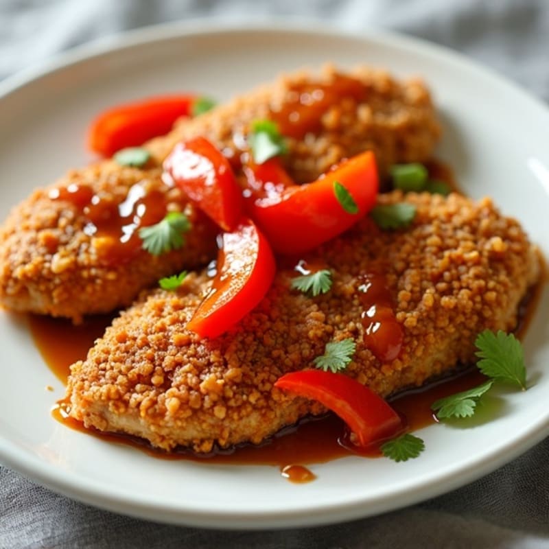 Crispy Baked Sweet and Sour Chicken