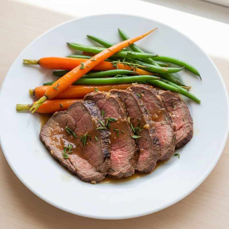 Tender Garlic Herb Roasted Beef