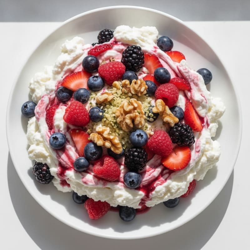 Creamy Greek Yogurt Protein Parfait with Mixed Berries