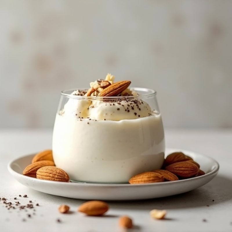 Creamy Greek Yogurt Protein Pudding with Almonds