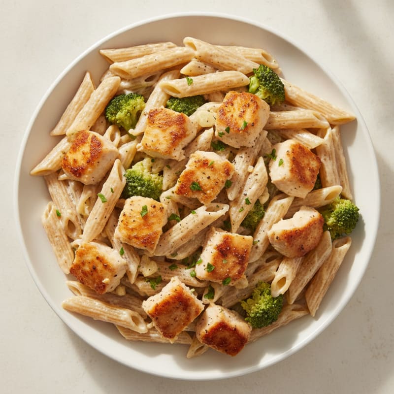 Garlic Parmesan Chicken Alfredo Pasta