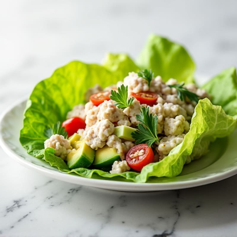 Tuna Salad Lettuce Wraps