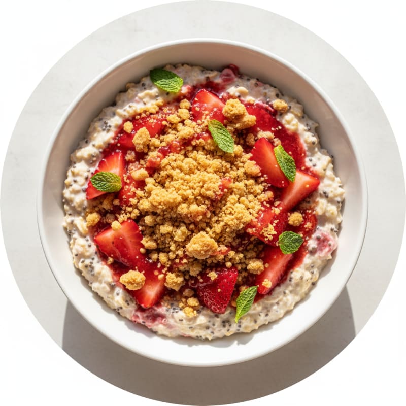 Strawberry Shortcake Overnight Oats
