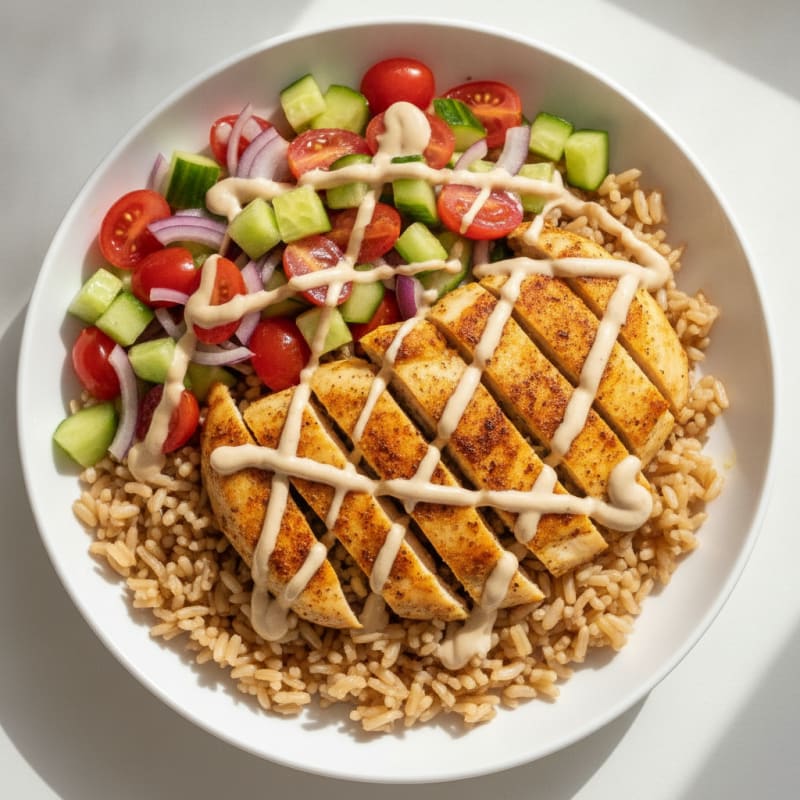 Chicken Shawarma Rice Bowl