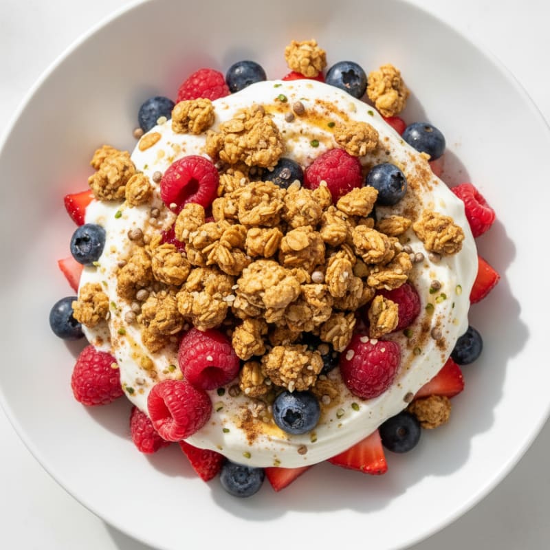 High-Protein Berry Yogurt Parfait
