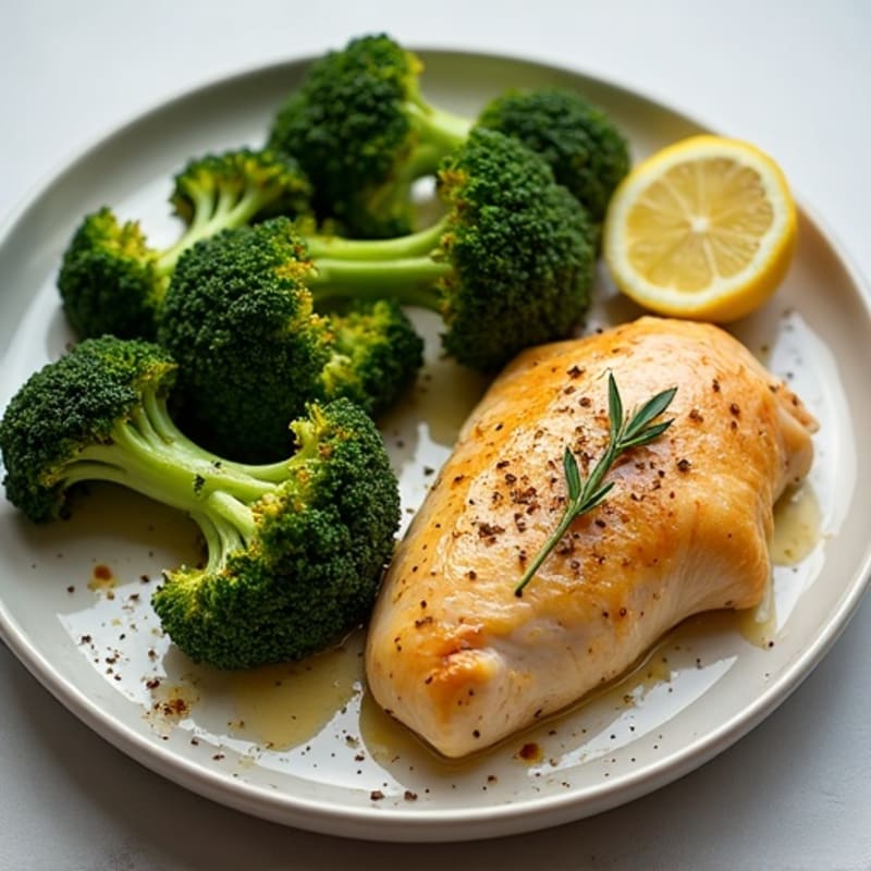 Sheet Pan Lemon-Herb Chicken and Crispy Roasted Broccoli