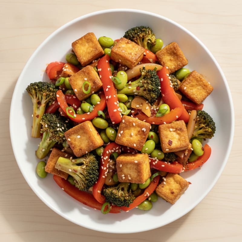 Hoisin Glazed Tofu Stir-Fry