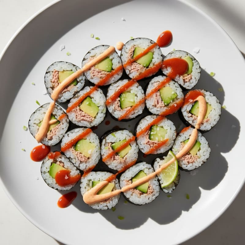 Zesty Tuna and Avocado Sushi Rolls