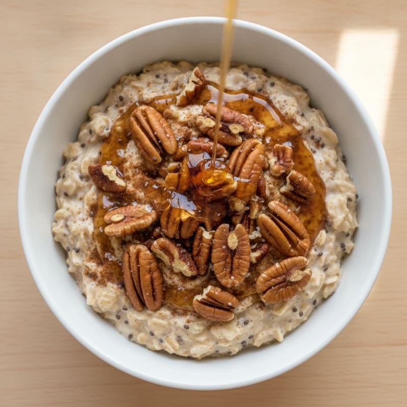 Maple Pecan Overnight Oats