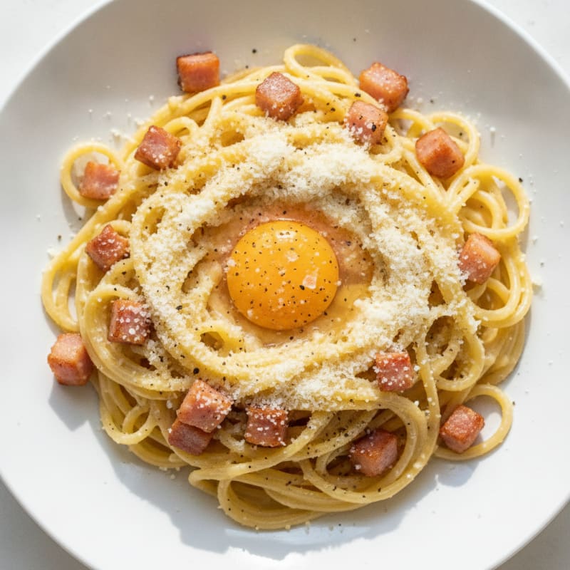 Classic Carbonara with Pancetta and Egg