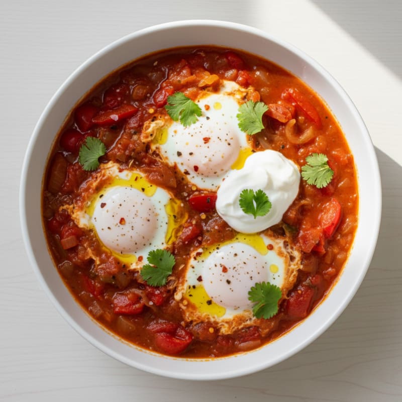 Spiced Tomato and Poached Egg Shakshuka