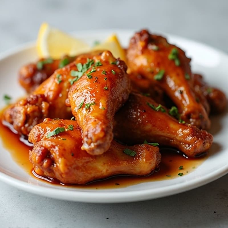 Crispy Baked Honey Garlic Chicken Wings